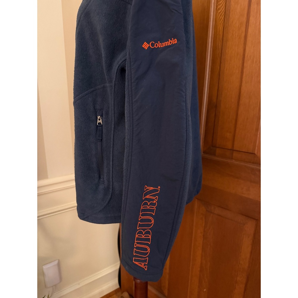 Auburn University x Columbia Fleece Jacket Womens XL Navy Embroidered War Eagle - Picture 6 of 14